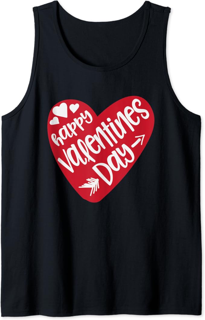 Happy Valentine's Day Cute Valentine Friendship Heart Tank